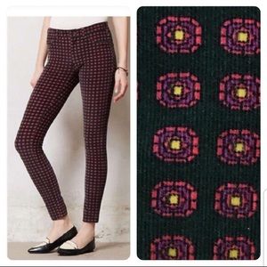 Anthropologie Pilcro Serif printed cords